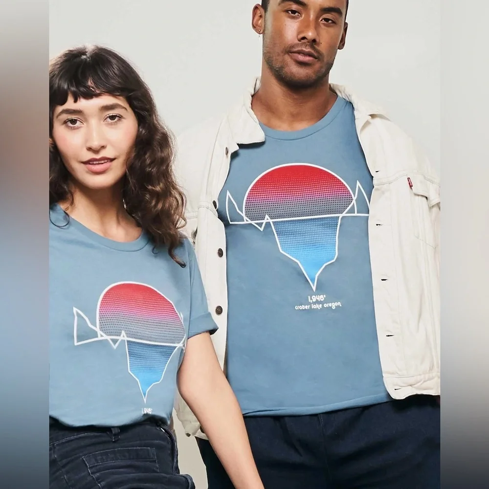 Parks Project Blue and Red Graphic Tee - Picture 1 of 3